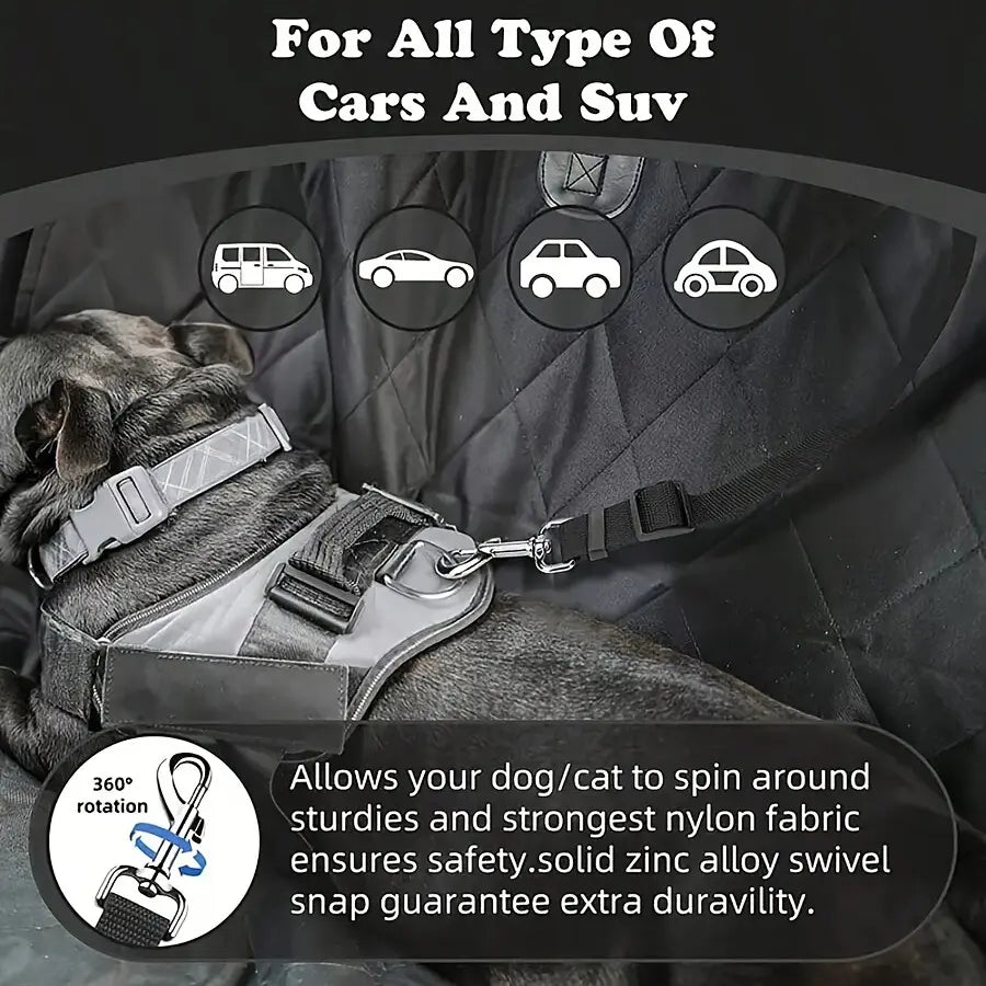 Pawzseek Adjustable Dog Car Seat Belt - Ensuring Pet Safety and Reducing Driving Distractions