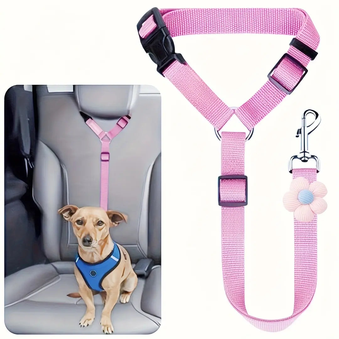 Pawzseek Adjustable Dog Car Seat Belt - Ensuring Pet Safety and Reducing Driving Distractions