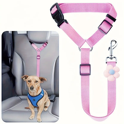 Pawzseek Adjustable Dog Car Seat Belt - Ensuring Pet Safety and Reducing Driving Distractions