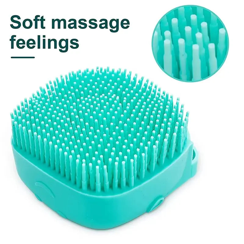 Professional Pet Grooming Brush for Detangling, Fluffing, and Loose Hair Removal with Detachable Head for Easy Cleaning in Shower or Bathtub