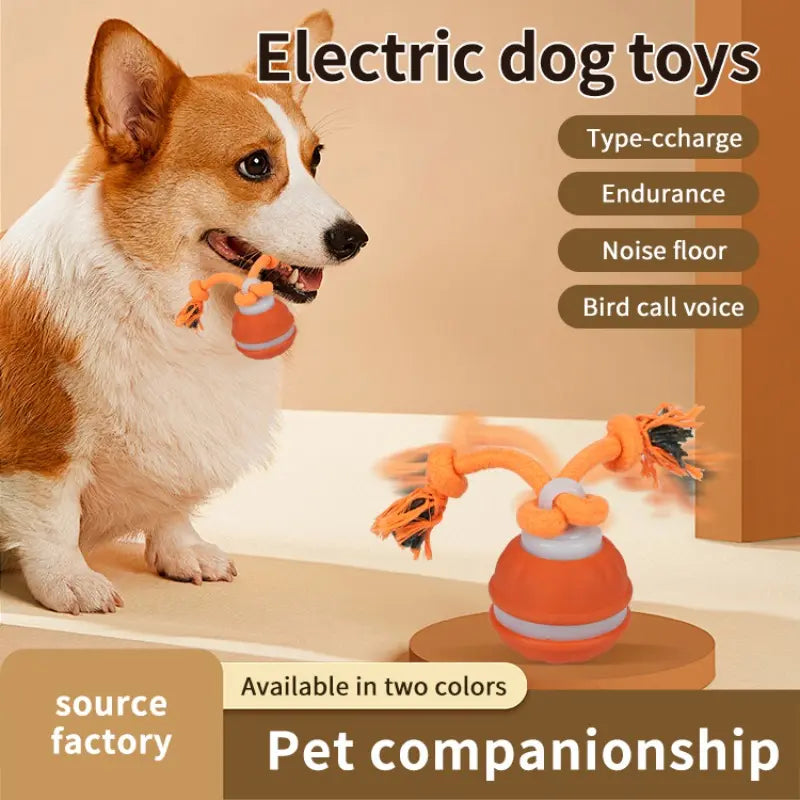 Smart Rolling Ball Toy for Dogs - Electric Interactive Training Toy for Indoor Use, Durable and Bite-Resistant Design for Enhanced Pet Stimulation and Boredom Relief