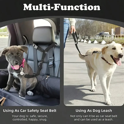 Pawzseek Adjustable Dog Car Seat Belt - Ensuring Pet Safety and Reducing Driving Distractions
