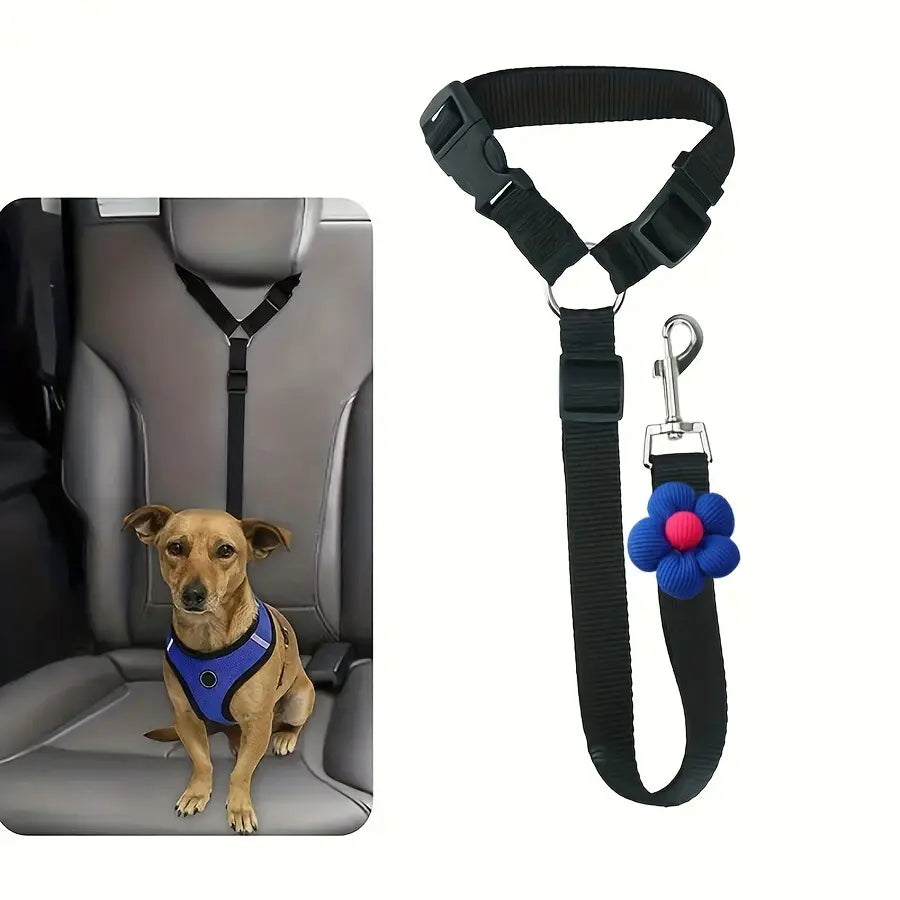 Pawzseek Adjustable Dog Car Seat Belt - Ensuring Pet Safety and Reducing Driving Distractions